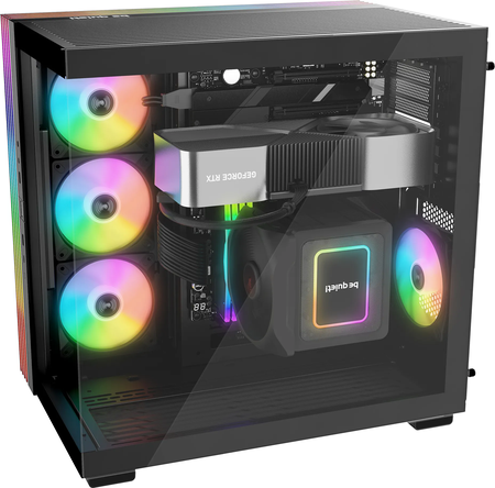 Boitier Moyen Tour ATX be quiet! Light Base 600 LX RGB avec panneaux vitrés (Noir)