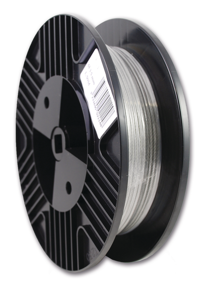 Câble acier galvanisé gainé PVC 7x7 diamètre 3/4mm âme métal cylindre de 50m - CHAPUIS - BC2