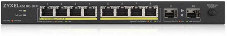 Switch réseau ethernet Gigabit Zyxel GS1100-HP v2 - 10 ports dont 8x PoE