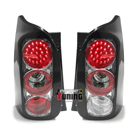 2 FEUX A LED LOOK CARBONE POUR SMART (02022)