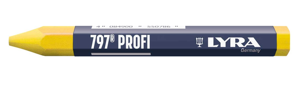 Boîte de 12 craies forestières 120 x 12 jaunes - LYRA - 4870007