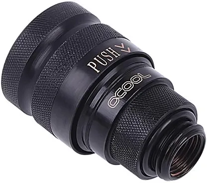 Raccord autobloquant Alphacool Eiszapfen Quick Release Femelle G1/4 (Noir)