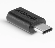 Adaptateur USB-C Lindy vers USB-C (Noir)