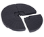 Lot de 4 poids de lestage pour parasol HDPE noir