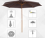 Parasol rond grande taille chocolat