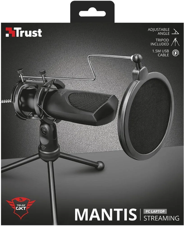 Microphone Trust GXT 232 Mantis Streaming avec trépied