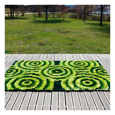 Tapis shaggy BUBBLES tufté main