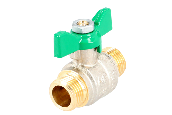 Vanne ACS papillon poignée verte MM 20/27 - SFERACO - 568005