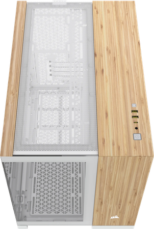 Boitier Mini Tour Micro ATX Corsair 2500X avec panneaux vitrés (Blanc/Marron)