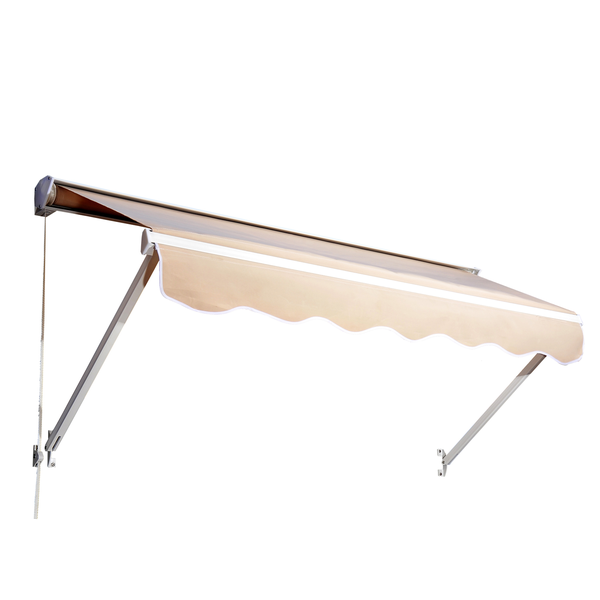 Store banne manuel inclinable beige