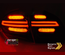 FEUX ROUGES NOIRS CLIGNOTANTS LED DYNAMIQUES PORSCHE CAYENNE II PH1 2010-2015 (05592)