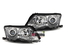 2 PHARES FEUX AVANTS ANGEL EYES CCFL CHROME BMW SERIE 3 E46 5 PORTES 2001-2005 (03629)