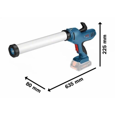 Pistolet à mastic 18V GCG 18V-600 en boîte carton tube aluminium - BOSCH - 06019C4001