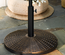 Pied de parasol rond poids net 25 Kg noir bronze