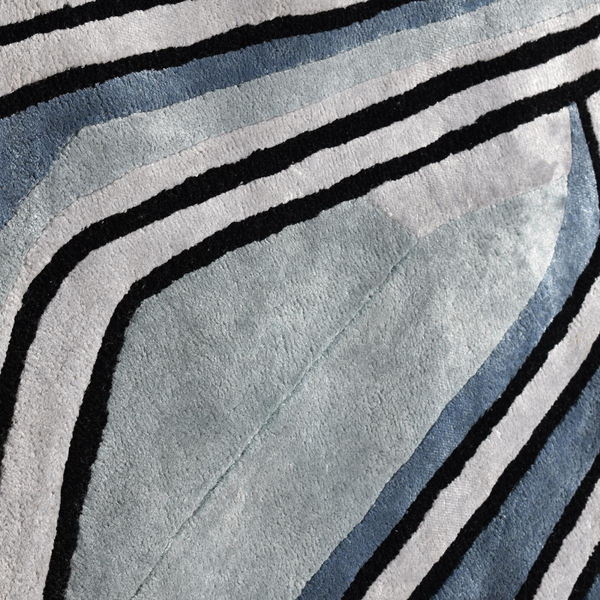 Tapis salon tufté main en laine CLIP ART Care&Fair