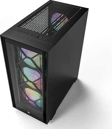 Boitier Moyen Tour ATX Montech Air 1000 Premium avec panneau vitré (Noir)