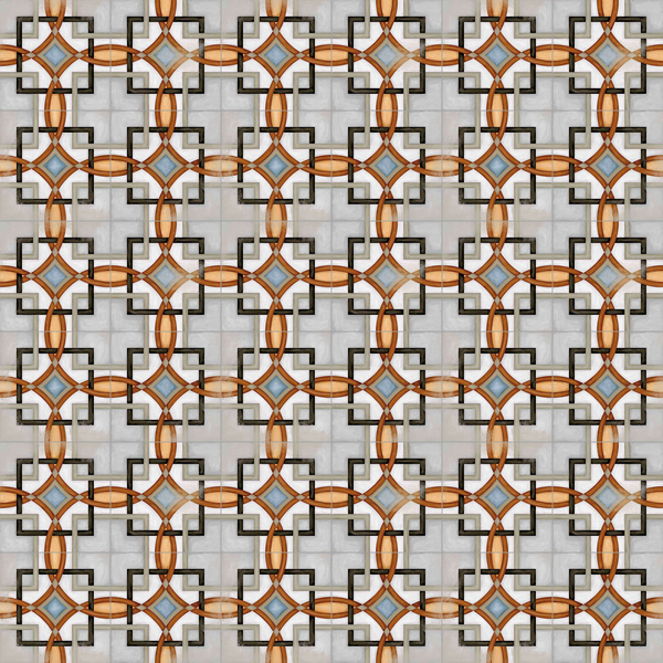 VODEVIL MOTIF DEMEL 20 x 20 cm Carrelage aspect carreaux de ciment