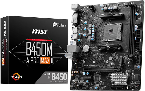 Carte Mère MSI B450M-A Pro Max II (AM4) Micro ATX