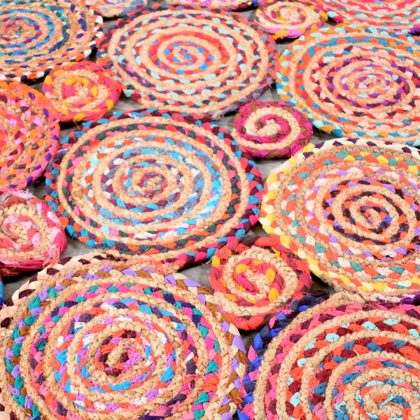 Tapis kilim tissé main en coton ENJOY Care&Fair