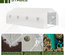 Serre tunnel de jardin dim. 5,93L x 3l x 2H m acier galvanisé bâche PE haute densité blanc