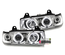 PHARES FEUX AVANTS ANGEL EYES ANNEAUX LED BMW SERIE 3 E36 BERLINE TOURING (11947)