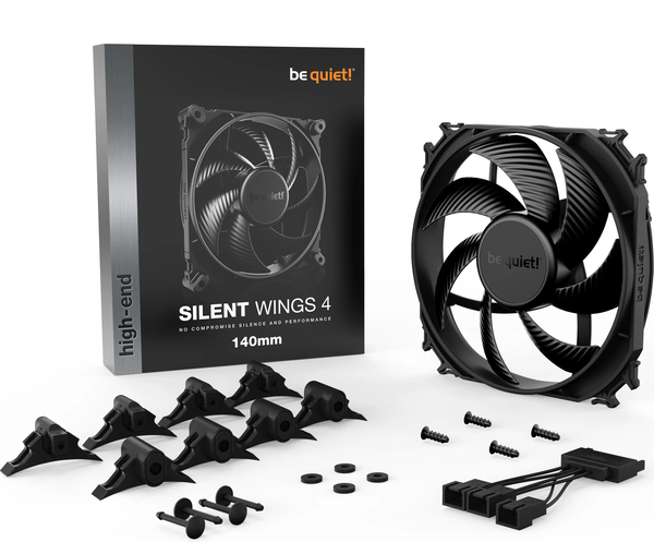 Ventilateur de boitier be quiet! Silent Wings 4 - 14cm (Noir)
