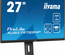 Ecran 27" Iiyama ProLite XUB2797QSNP-B1 Quad HD 100Hz (Noir)