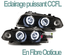 2 PHARES FEUX NOIRS ANGEL EYES ANNEAUX LED CCFL BMW SERIE 3 E46 5 PORTES 1998-2001 (00502)