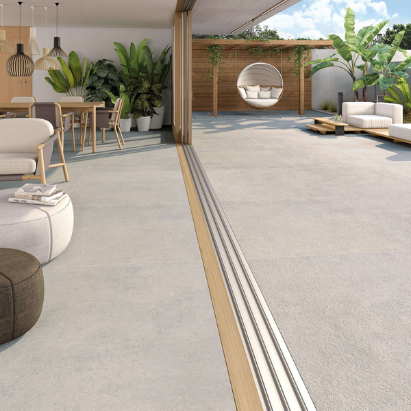 NASSAU GRIS 59,3 x 59,3 cm - Carrelage aspect béton