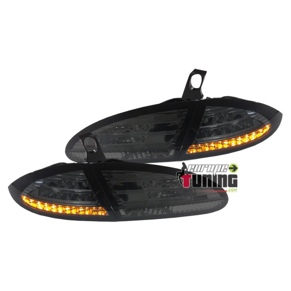 FEUX ARRIERES COMPLETS FUMES A LEDS POUR SEAT LEON 1P 2005-2009 (00693)
