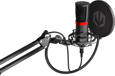 Microphone Endorfy Solum avec bras de montage (Noir)