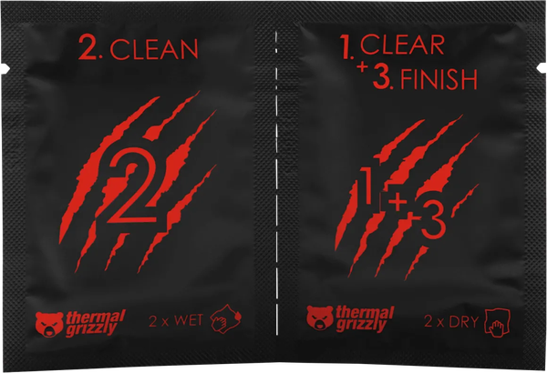 Lot de 10 lingettes nettoyantes Thermal Grizzly