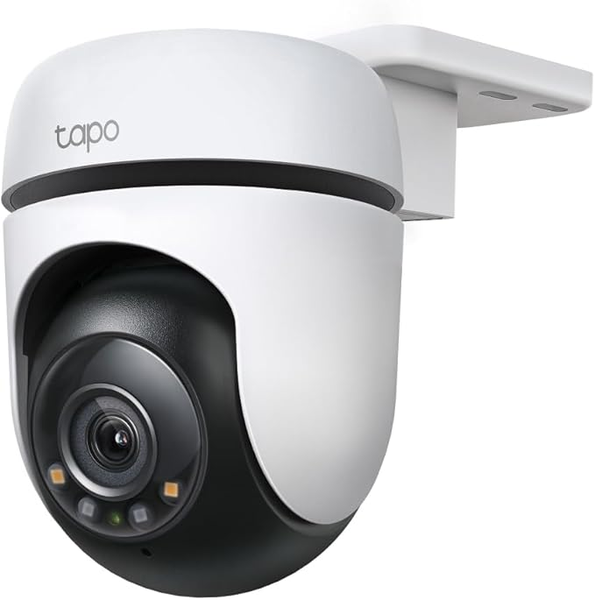 Tapo C51A Caméra de Surveillance WiFi Extérieure 2K 360° – Vision Nocturne Couleur, Détection de Personne, Suivi de Mouvement, Alarme Personnalisable, Étanche IP65