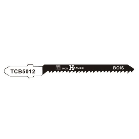 Pack de 5 lames de scie sauteuse TCB5012 pour le bois 50 mm HANGER 150218