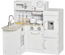 Cuisine bois jeu d'imitation accessoires & rangements inclus blanc
