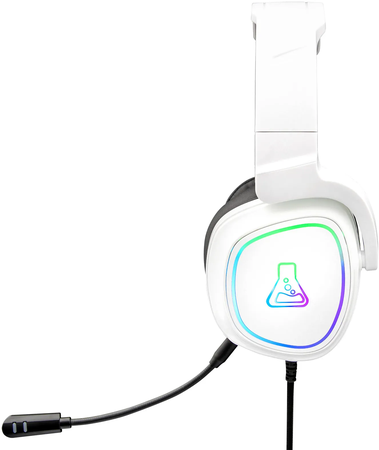 Casque Gamer filaire The G-Lab Korp Radium RGB (Blanc)