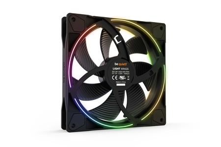 Lot de 3 Ventilateurs de boitier be quiet! Light Wings RGB - 14cm (Noir)