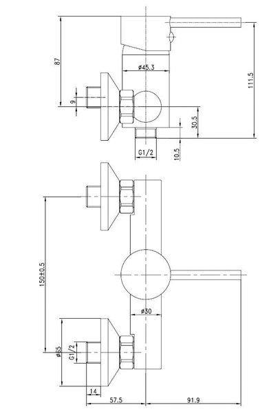 Mitigeur pour douche ONDYS - GARIS - R01-42040OD