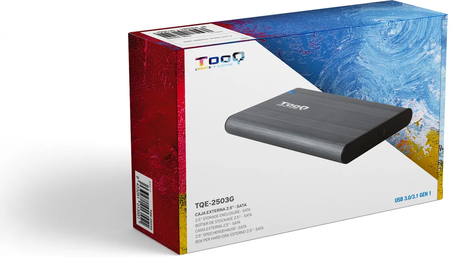 Boitier externe USB 3.1 TooQ TQE-2503 - S-ATA 2,5" (Gris)