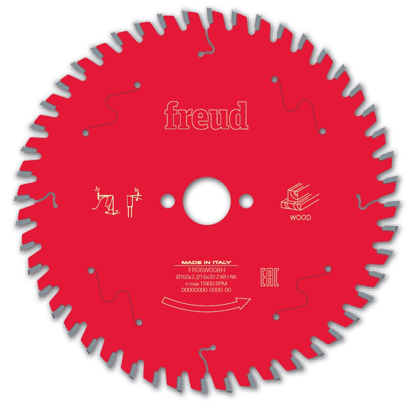 Lame de scie circulaire pour bois 42 dents D140mm - FREUD - F03FS09669