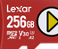 Carte mémoire Micro SD Lexar Play - 256Go