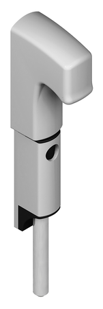 Verrou en applique Danaos tige inox longueur 167mm aluminium RAL9006 - LA CROISEE DS - DS6370-007