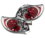 FEUX TUNING LEXUS ROUGES CHROME AVEC LISERET ROUGE PEUGEOT 206 CC (03412)