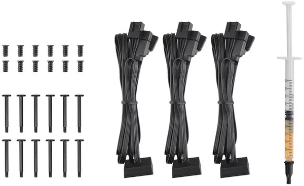 Lot de 3 Ventilateurs de boitier Thermaltake SwaFan EX RGB - 14cm (Noir)