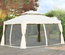 Pavillon de jardin 3,9L x 2,9l x 2,7H m écru