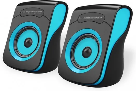 Enceintes Esperanza Flamenco Blue EP140 (Noir/Bleu)