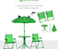 Ensemble salon de jardin enfant 4 pièces design grenouille