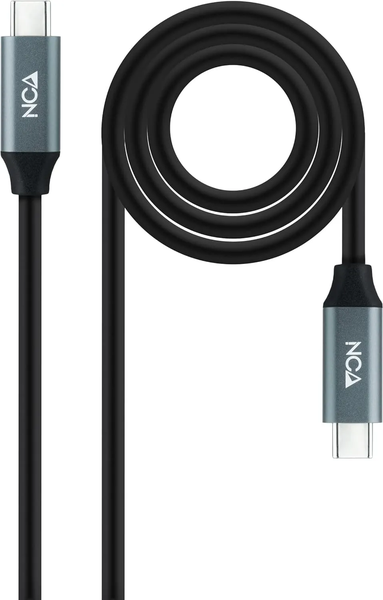 Câble Nanocable USB-C 3.2 M/M 3m 100W (Noir/Gris)