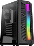 Boitier Moyen Tour ATX AeroCool Prime RGB avec panneau vitré (Noir)