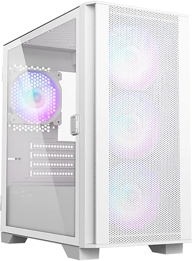 Boitier Mini Tour Micro ATX Montech Air 100 RGB avec panneaux vitrés (Blanc)